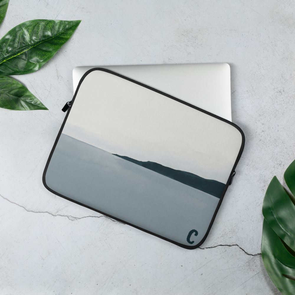 Nordic Horizon Minimalist Laptop Sleeve — Fits 13"-16" Laptops & Tablets, incl. MacBook Pro — Design-Led Nordic Coast Collection