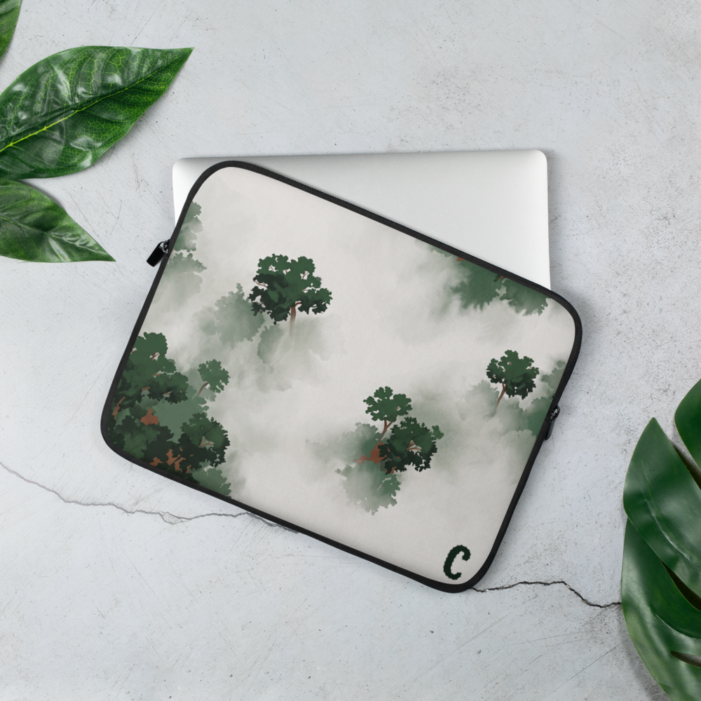 Canopy Mist Quiet Laptop Sleeve — Fits 13"-16" Laptops & Tablets, incl. MacBook Pro — Design-Led Rainforest Canopy Collection