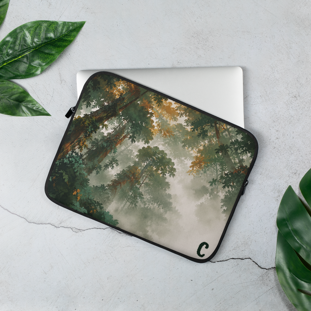 Emergent Layer Atmospheric Laptop Sleeve — Fits 13"-16" Laptops & Tablets, incl. MacBook Pro — Design-Led Rainforest Canopy Collection
