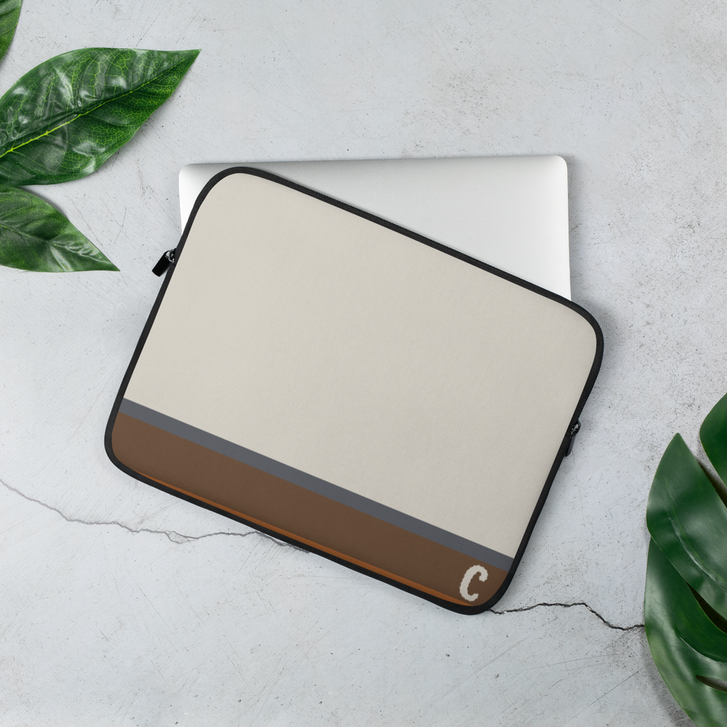 Silt Horizon Quiet Laptop Sleeve — Fits 13"-16" Laptops & Tablets, incl. MacBook Pro — Design-Led Geological Strata Collection