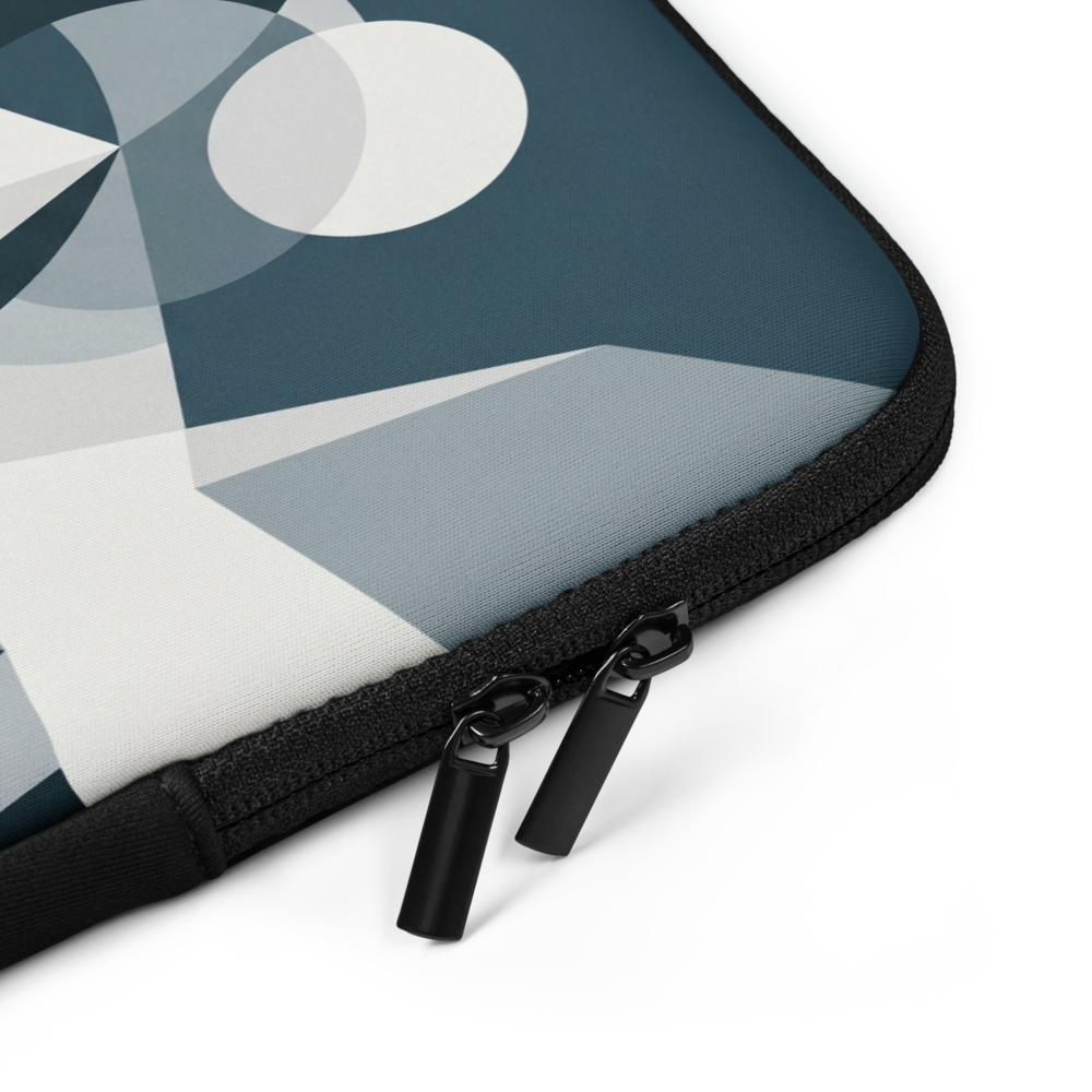 Polar Geometry Abstract Laptop Sleeve — Fits 13"-16" Laptops & Tablets, incl. MacBook Pro — Design-Led Nordic Coast Collection