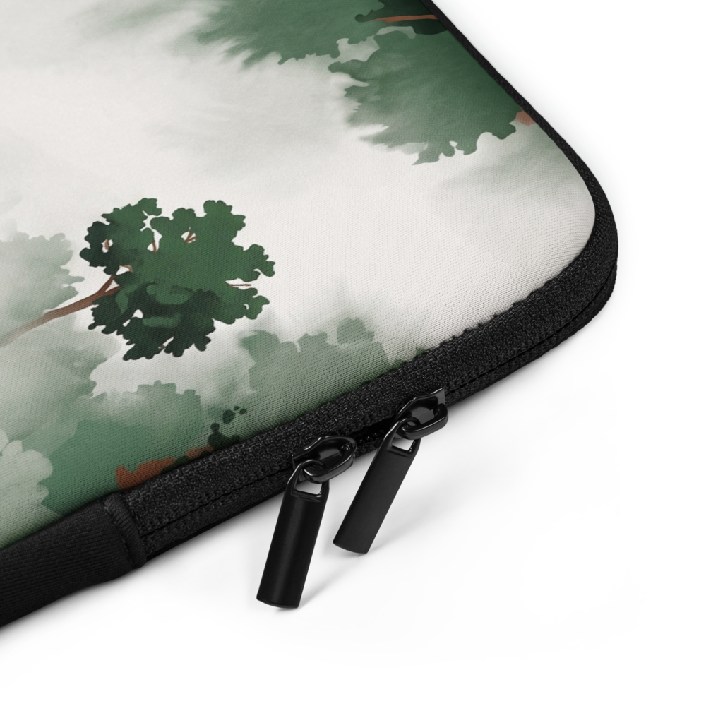 Canopy Mist Quiet Laptop Sleeve — Fits 13"-16" Laptops & Tablets, incl. MacBook Pro — Design-Led Rainforest Canopy Collection