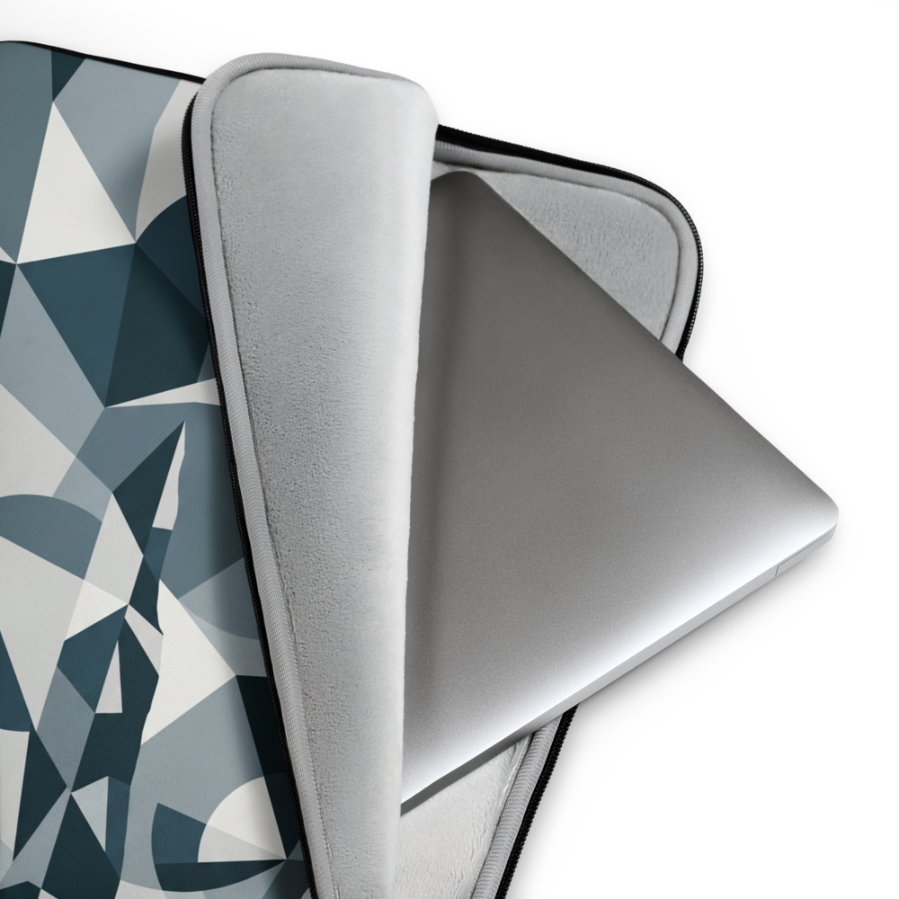 Polar Geometry Abstract Laptop Sleeve — Fits 13"-16" Laptops & Tablets, incl. MacBook Pro — Design-Led Nordic Coast Collection