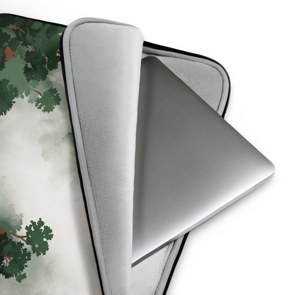 Canopy Mist Quiet Laptop Sleeve — Fits 13"-16" Laptops & Tablets, incl. MacBook Pro — Design-Led Rainforest Canopy Collection