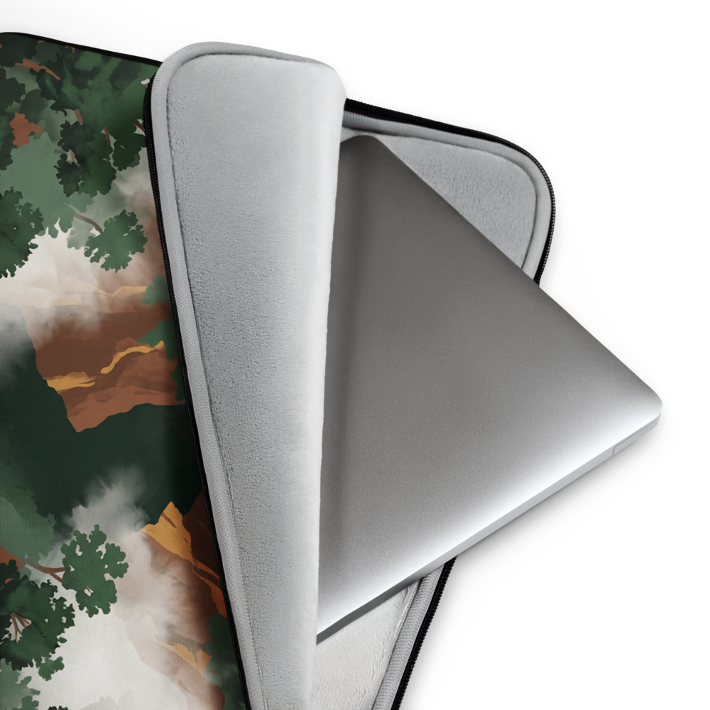 River Gorge Graphic Laptop Sleeve — Fits 13"-16" Laptops & Tablets, incl. MacBook Pro — Design-Led Rainforest Canopy Collection