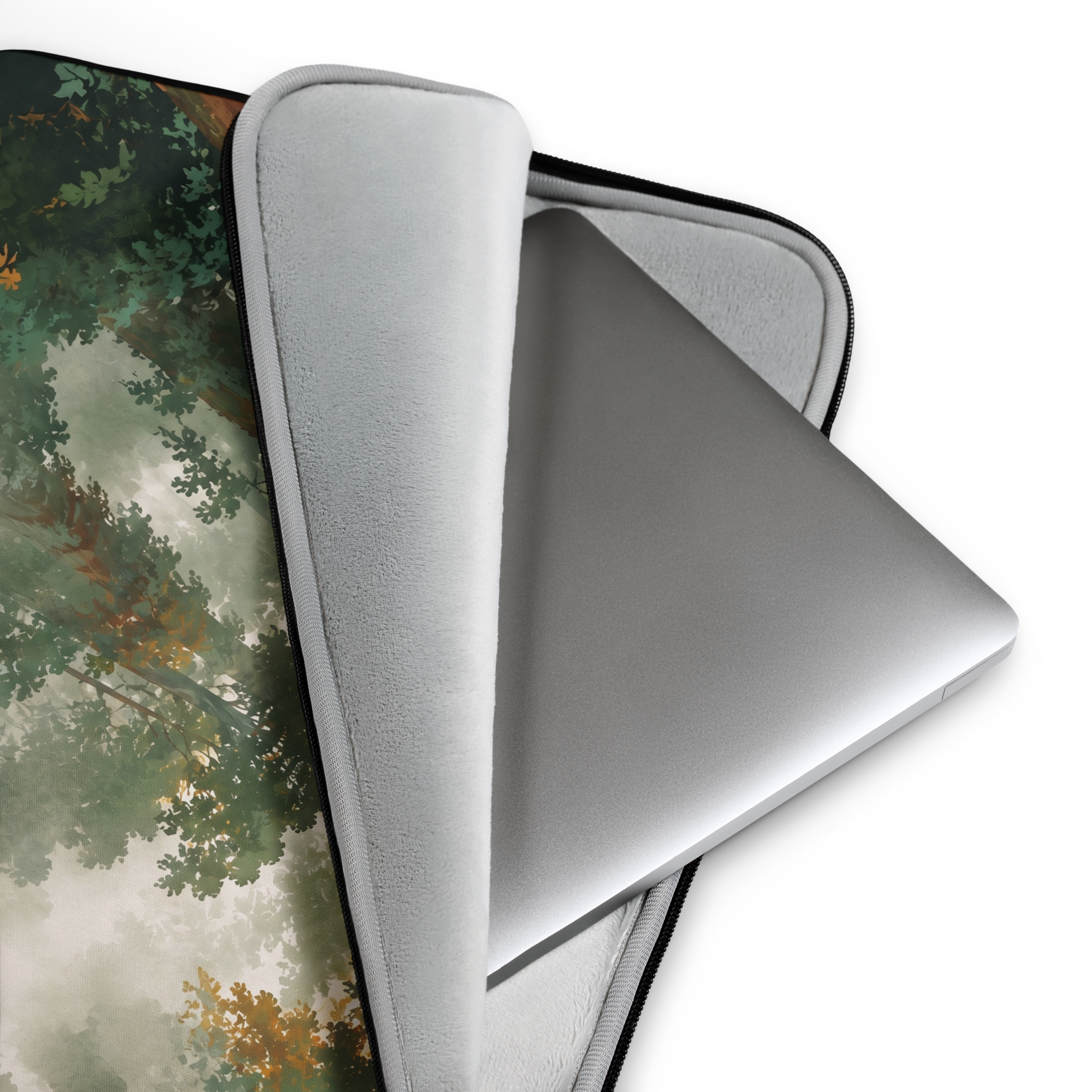 Emergent Layer Atmospheric Laptop Sleeve — Fits 13"-16" Laptops & Tablets, incl. MacBook Pro — Design-Led Rainforest Canopy Collection