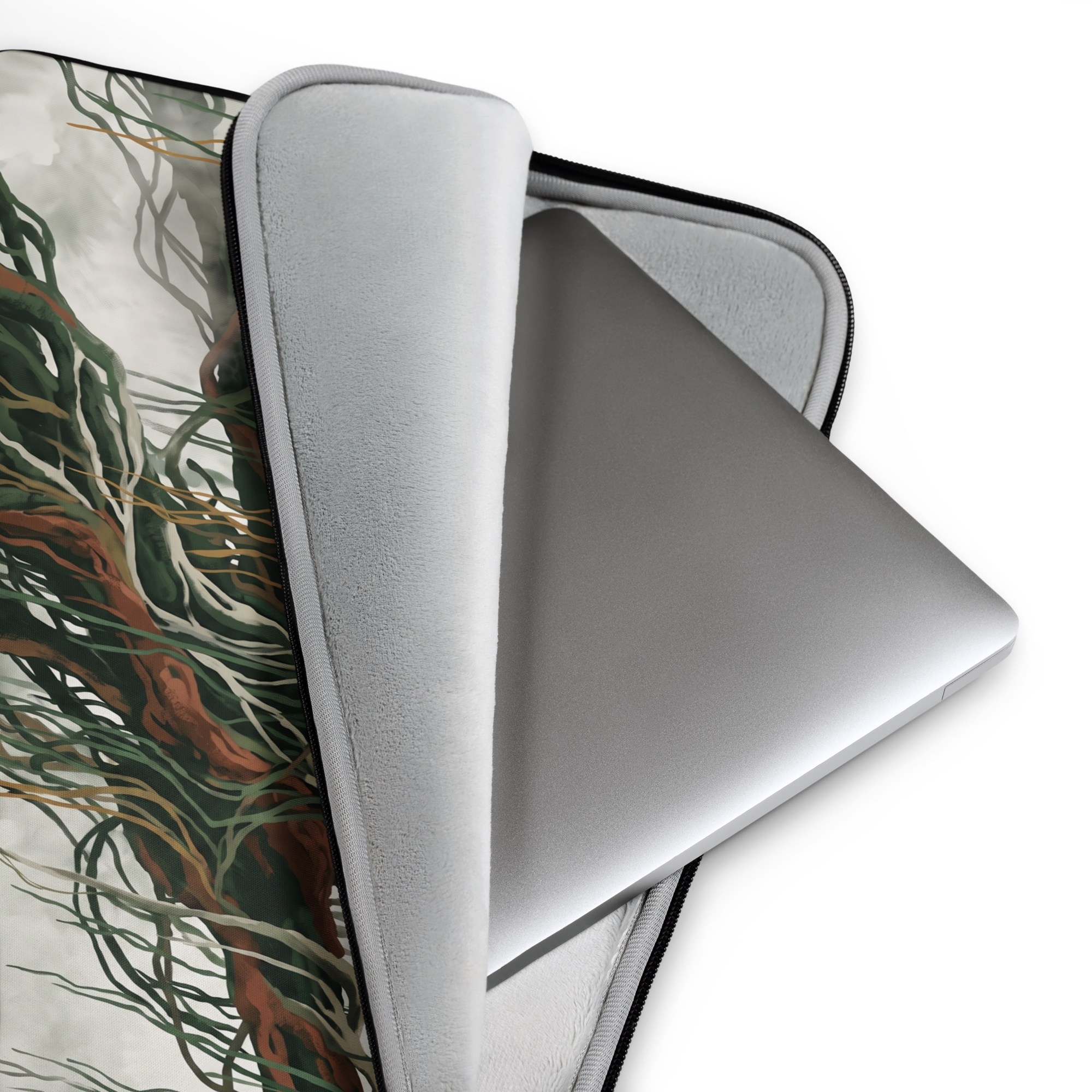 Epiphyte Roots Sculptural Laptop Sleeve — Fits 13"-16" Laptops & Tablets, incl. MacBook Pro — Design-Led Rainforest Canopy Collection