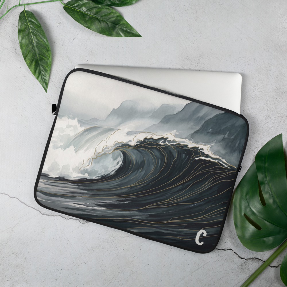 The North Sea Statement Laptop Sleeve — Fits 13"-16" Laptops & Tablets, incl. MacBook Pro — Design-Led Nordic Coast Collection