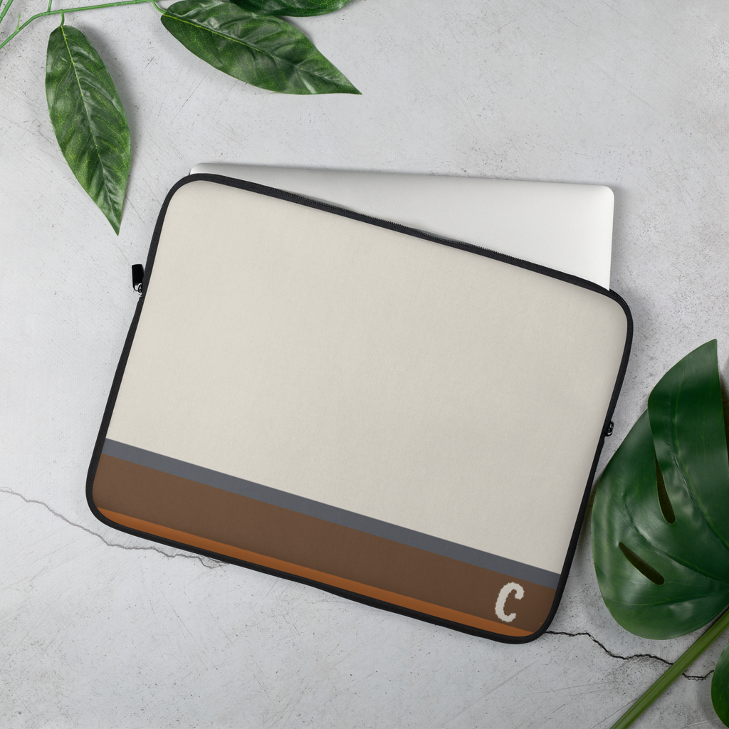 Silt Horizon Quiet Laptop Sleeve — Fits 13"-16" Laptops & Tablets, incl. MacBook Pro — Design-Led Geological Strata Collection