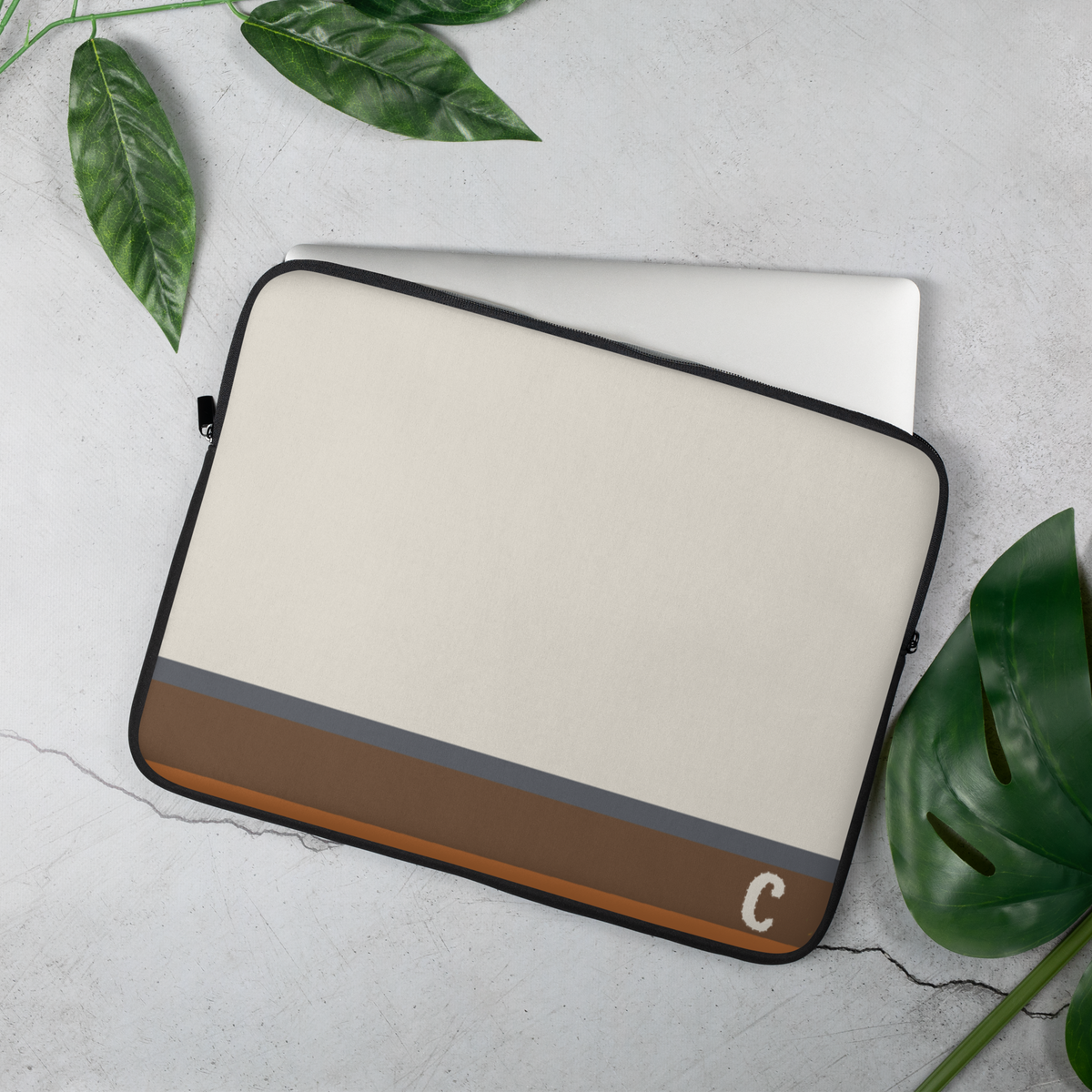 Silt Horizon Quiet Laptop Sleeve — Fits 13"-16" Laptops & Tablets, incl. MacBook Pro — Design-Led Geological Strata Collection