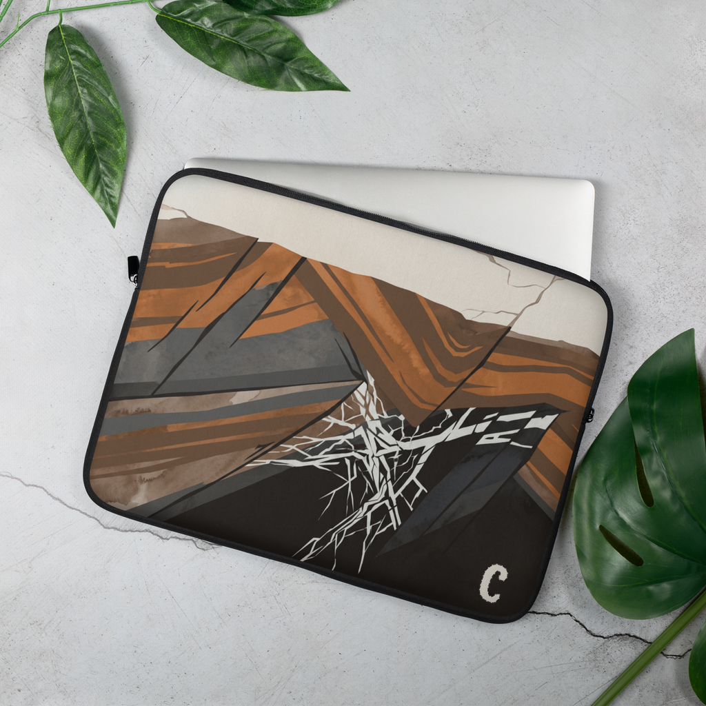 Core Sample Statement Laptop Sleeve — Fits 13"-16" Laptops & Tablets, incl. MacBook Pro — Design-Led Geological Strata Collection