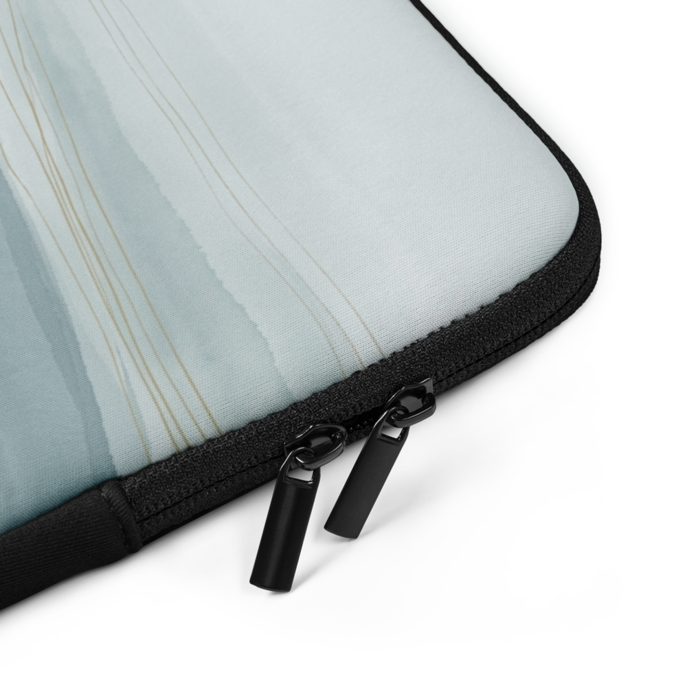 Arctic Tide Abstract Laptop Sleeve — Fits 13"-16" Laptops & Tablets, incl. MacBook Pro — Design-Led Nordic Coast Collection