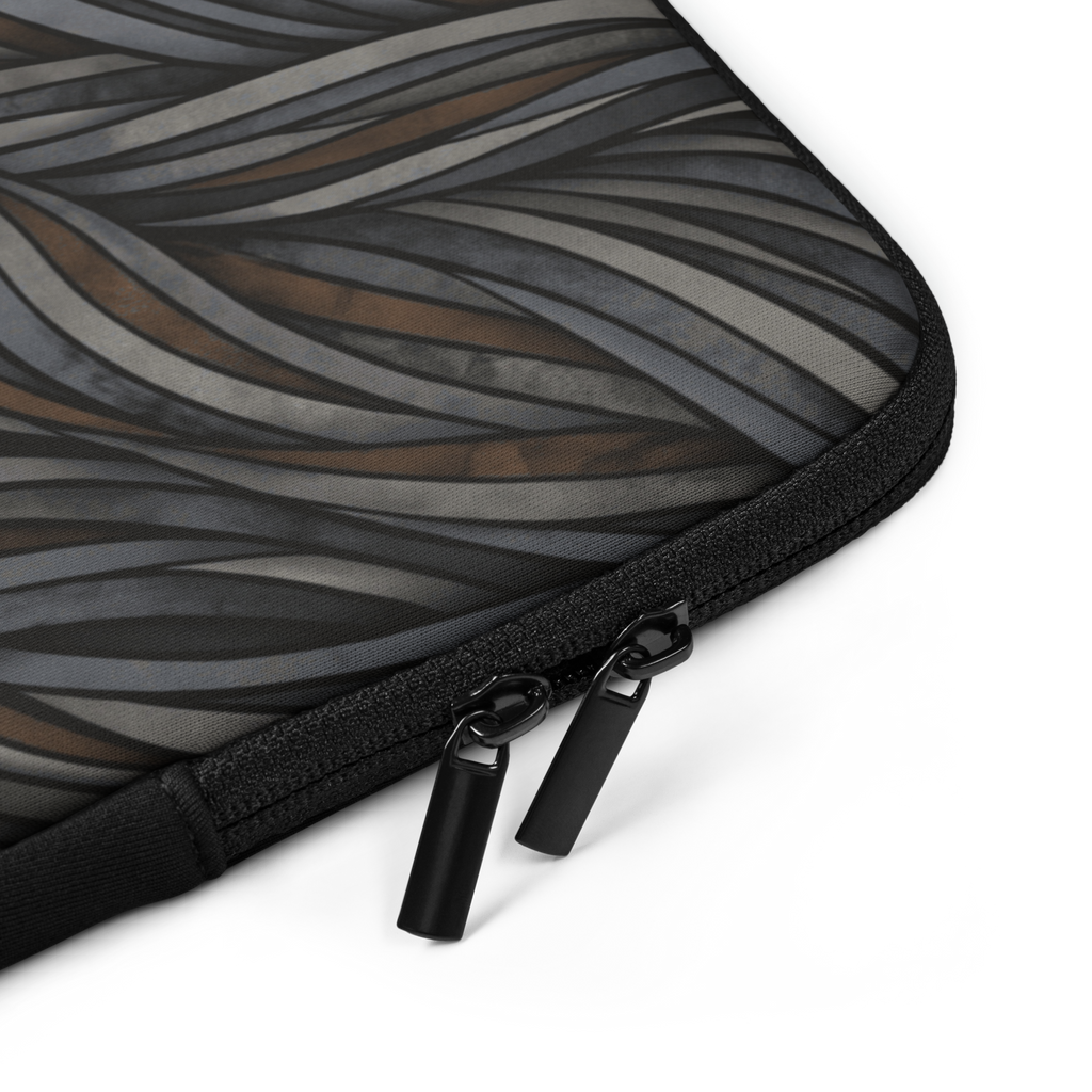 Metamorphic Gneiss Woven Laptop Sleeve — Fits 13"-16" Laptops & Tablets, incl. MacBook Pro — Design-Led Geological Strata Collection