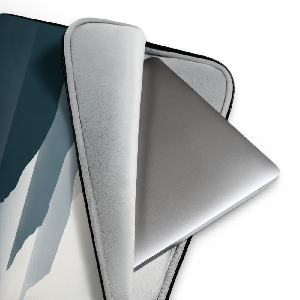 Fjord Lines Graphic Laptop Sleeve — Fits 13"-16" Laptops & Tablets, incl. MacBook Pro — Design-Led Nordic Coast Collection
