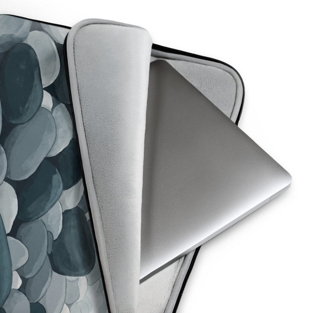 Shoreline Stones Laptop Sleeve — Fits 13"-16" Laptops & Tablets, incl. MacBook Pro — Design-Led Nordic Coast Collection