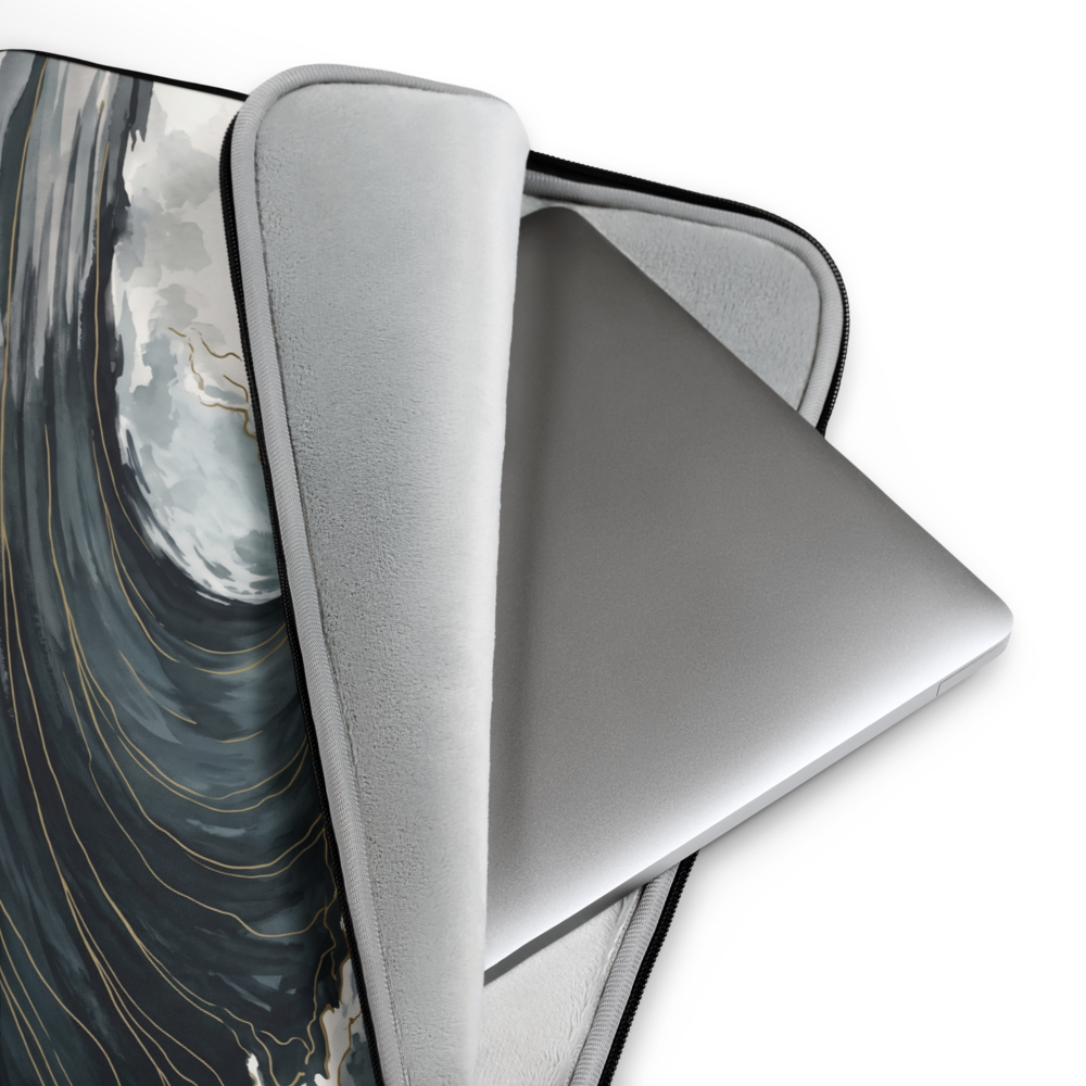 The North Sea Statement Laptop Sleeve — Fits 13"-16" Laptops & Tablets, incl. MacBook Pro — Design-Led Nordic Coast Collection