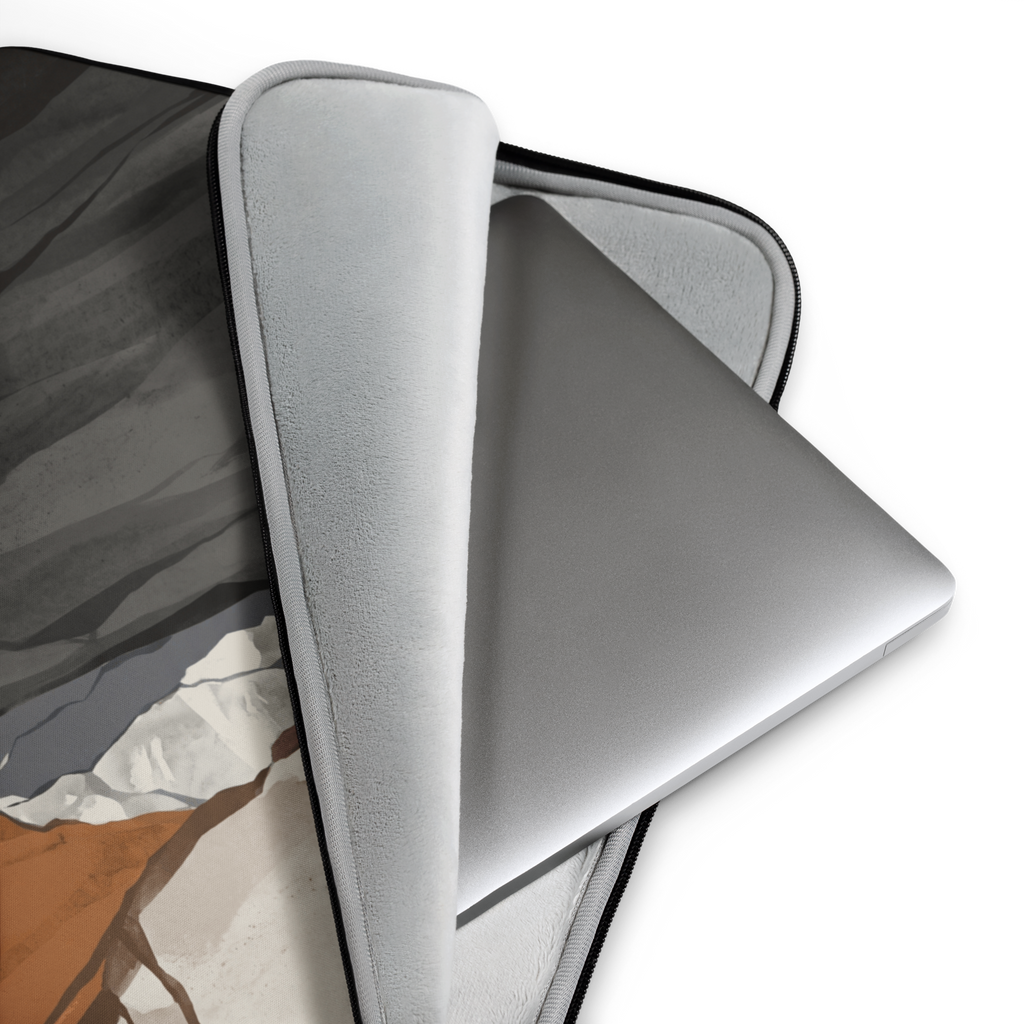 Terrane Fault Graphic Laptop Sleeve — Fits 13"-16" Laptops & Tablets, incl. MacBook Pro — Design-Led Geological Strata Collection