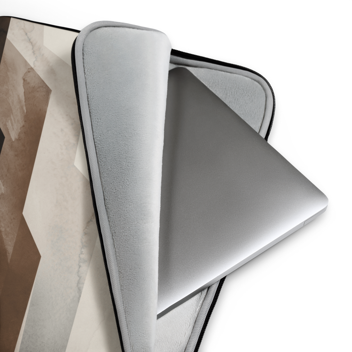 Terraced Escarpment Atmospheric Laptop Sleeve — Fits 13"-16" Laptops & Tablets, incl. MacBook Pro — Design-Led Geological Strata Collection